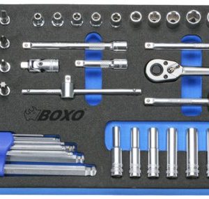 BOXO HYLSYSARJA 1/4" TUUMAMITAT 5/32" - 9/16"