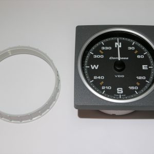 ALB Kompassi-mittari musta 110mm 12+24V