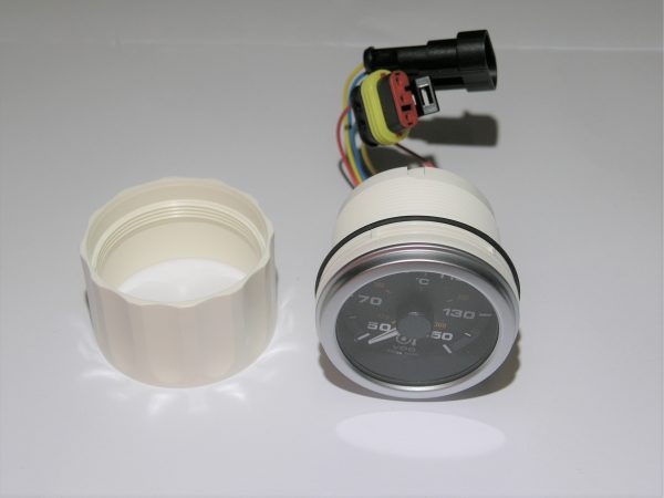 ALB Lämpömittari 150°C/300°F moott.öljy musta 52mm 12+24V