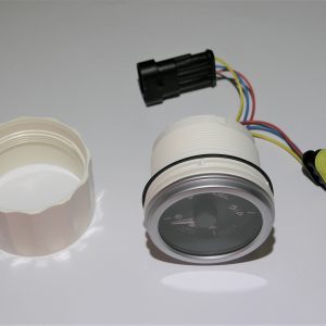 ALB Polttoainemittari E-F musta 52mm 12+24V