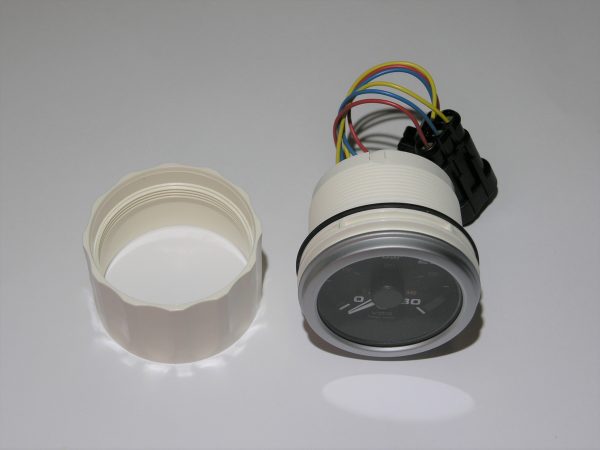 ALB Painemittari 30bar/450psi vaiht.öljy musta 52mm 12+24V