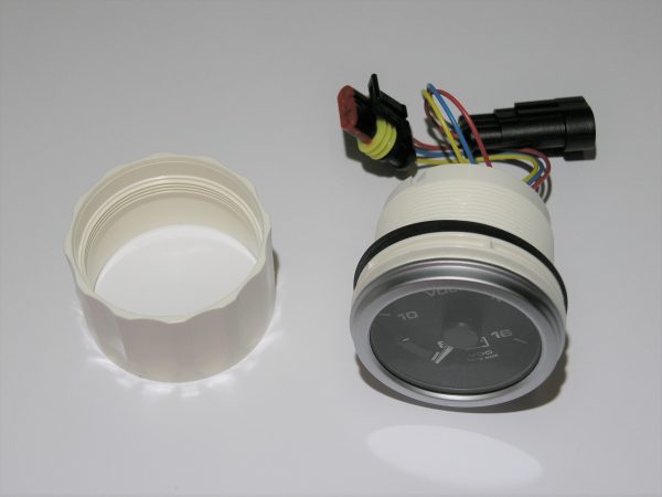 ALB Volttimittari 8-16V musta 52mm 12+24V