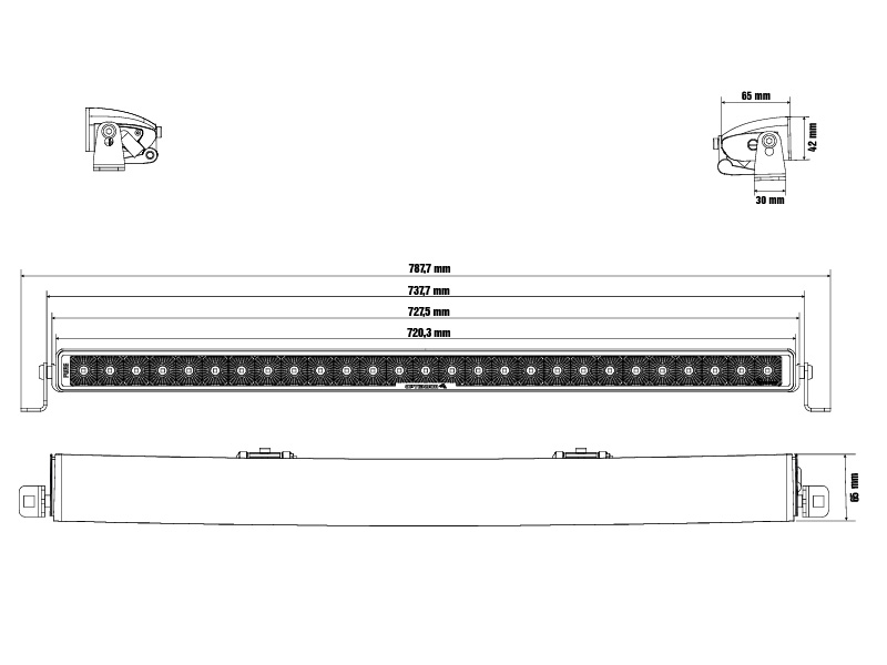OPTIBEAM PURE 730 WORK TYÖVALOPANEELI 730MM - Image 2