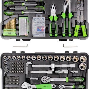 JBM 1/4"+1/2" työkalusarja 303 osaa