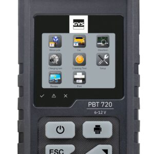 GYS pbt720 akkutesteri tulostimella/usb 6/12v start/stop