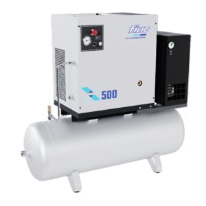 FIAC RUUVIKOMPRESSORI. 4 KW, 200 LITRAN SÄILIÖ. 10 BAR. KUIVAIN. INVERTTERI OHJATTU.